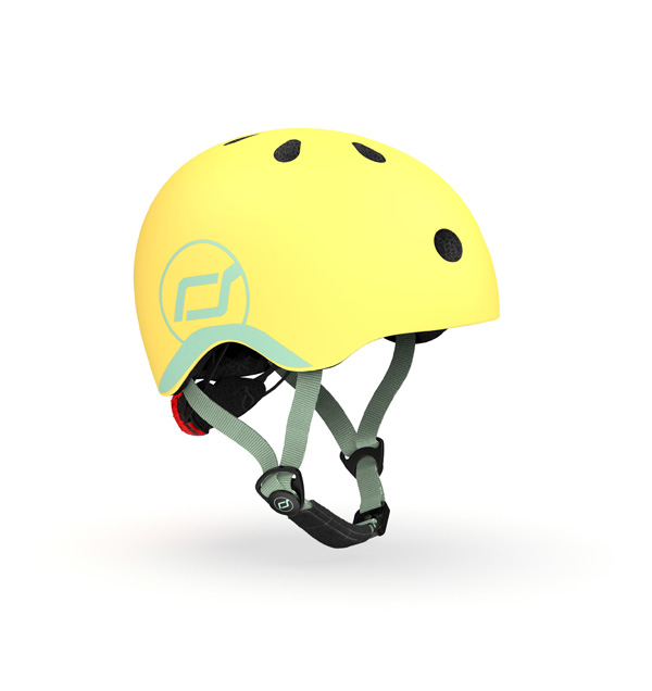 Casca de protectie pentru copii, cu sistem de reglare, Scoot & Ride Lemon, XXS-S, 1 an+